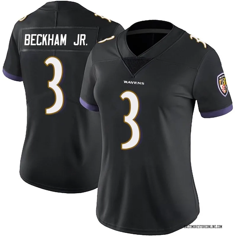 Odell Beckham Jr. Baltimore Ravens Men's Legend Purple Color Rush T-Shirt