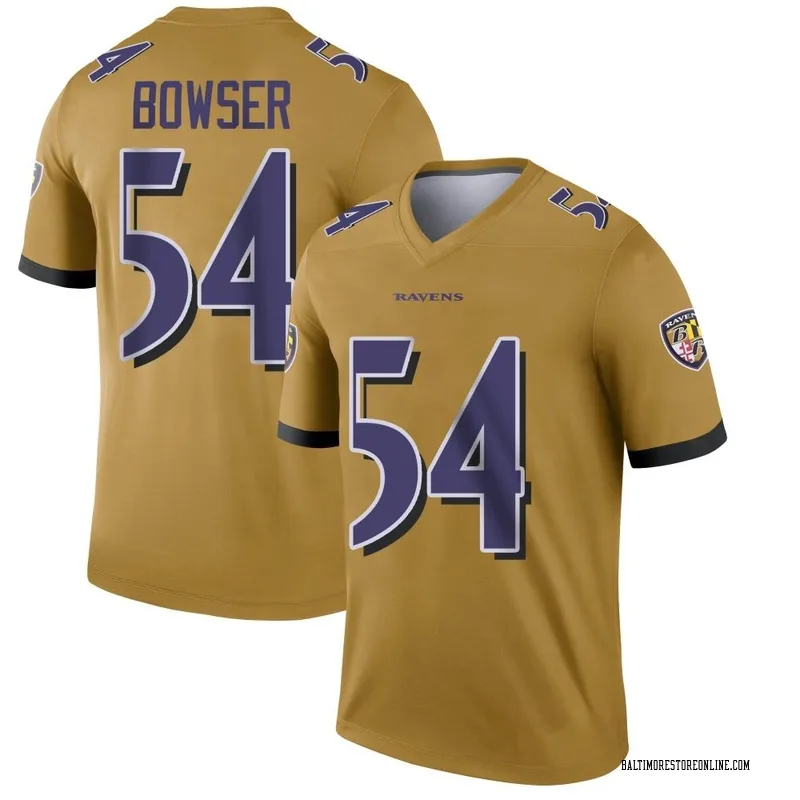 Limited Men's Tyus Bowser White Road Jersey - #54 Football