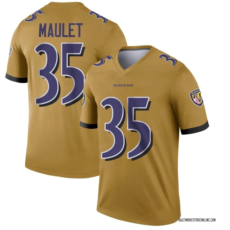 Arthur Maulet Men's Nike Purple Baltimore Ravens Speed Machine Custom Elite Jersey