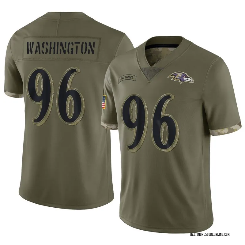 Broderick Washington Women's Nike Purple Baltimore Ravens Custom Game Jersey