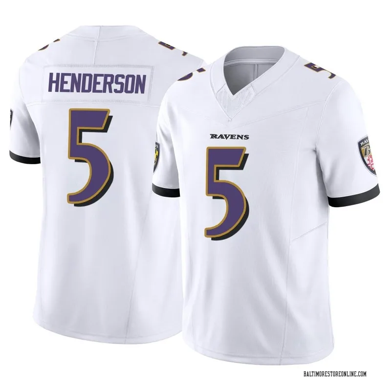 Tykeem Doss Men's Nike White Baltimore Ravens Custom Game Jersey Size: 3XL