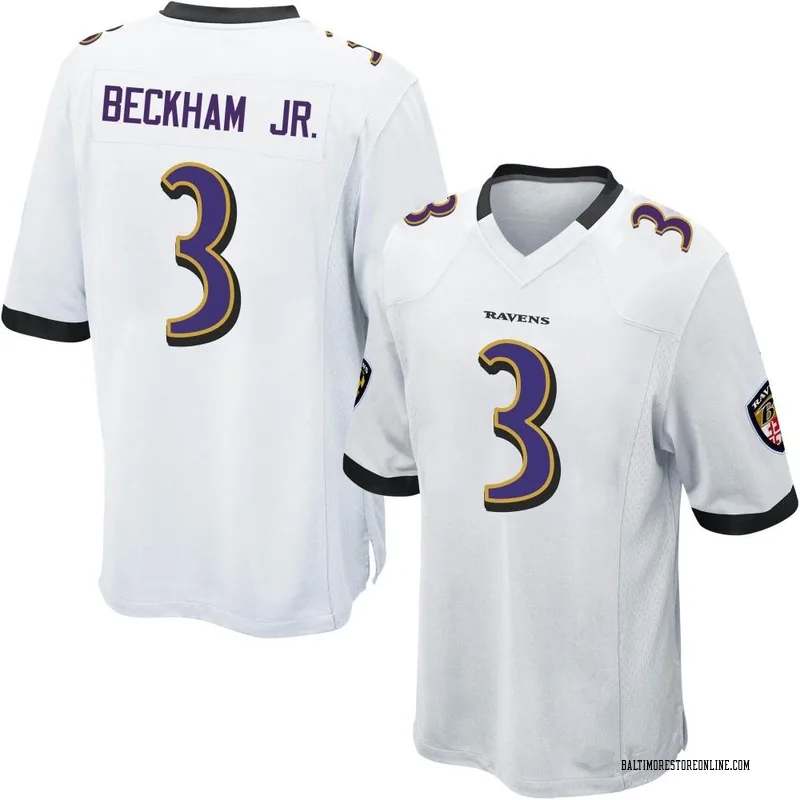 Men's Nike Odell Beckham Jr. Purple Baltimore Ravens Game Jersey